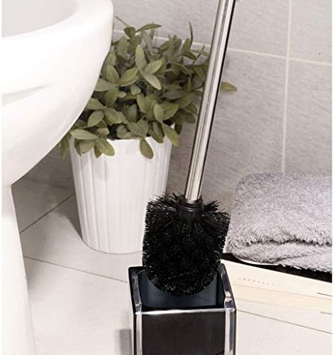 Toilet Brush Holder with Stainless Steel Handle