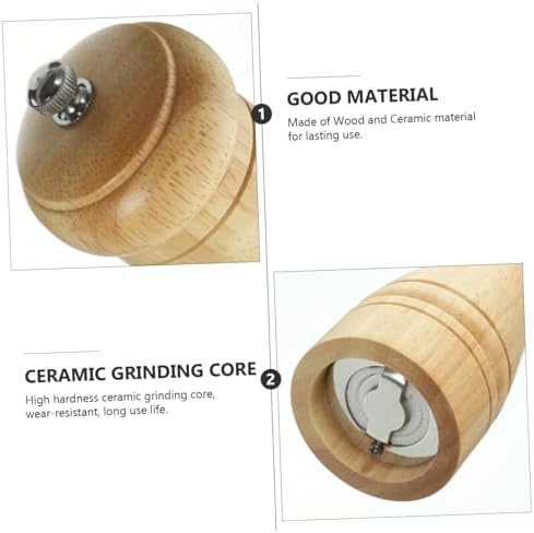 Unomor Manual Pepper Salt Grinders Compact Durable foratio