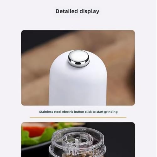 Vibrant and Ergonomic Salt Pepper Mill Set Black