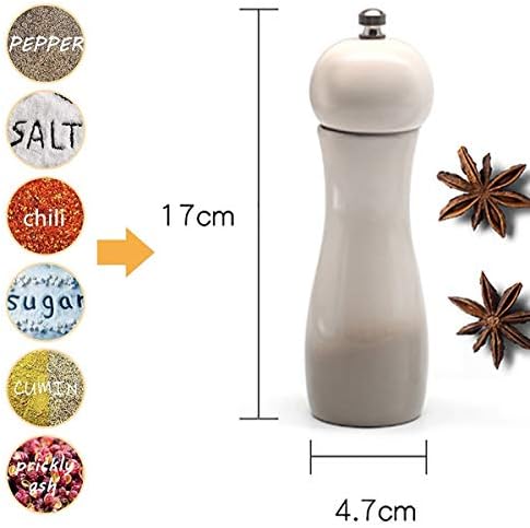 Modern Stone Pepper Grinder LARGE CAPACITY ADJUSTABLE COARSENESS STAINLESS STEEL MATERIAl ELEGANT DESIGN