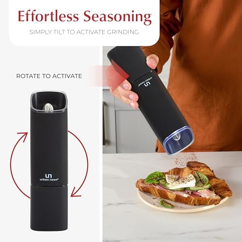 Enhance Your Cooking Experience with the Urban Noon Electric Salt Pepper Grinder Set