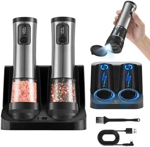 Perfect Electric Salt and Pepper Mill Set for Home Use
