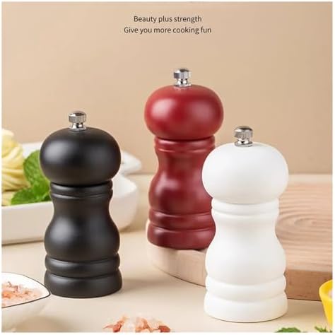 HOOBN Manual Salt Pepper Grinder Set High-Quality Wood Fun Kitchen Tool
