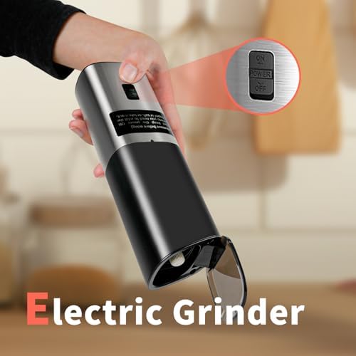 ALLWORTH LIFE Gravity Electric Salt and Pepper Grinder Set Effortless Mixing System