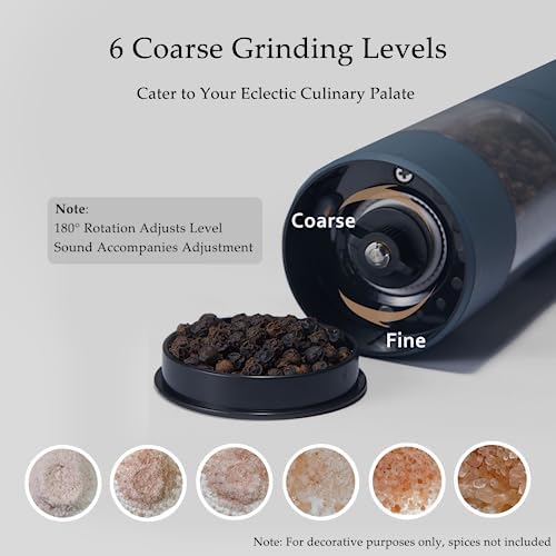 BlADELEDCompact Rechargeable Salt and Pepper Grinder