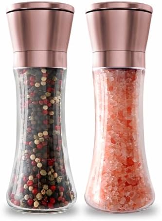 Stainless Steel Salt Pepper Grinder Set