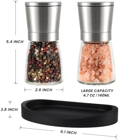 Effortless Salt Pepper Grinder Set