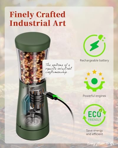Electric Salt Pepper Set Rechargeable