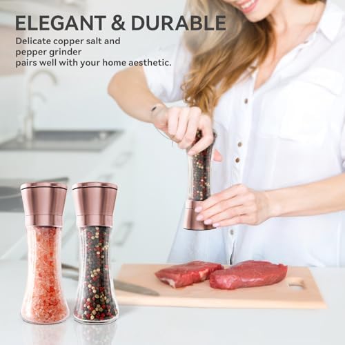 Stainless Steel Salt Pepper Grinder Set