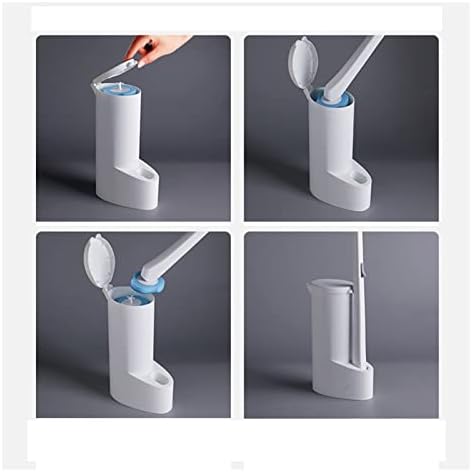 INPETS Toilet Brush Disposable Brush Holder White BPA-Free