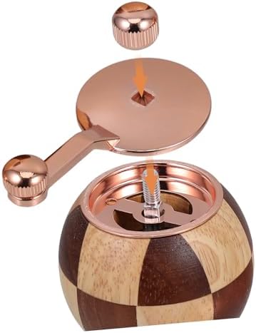 PrettyZoom Manual Hand Crank Wooden Pepper GrinderSalt Pepper Mill