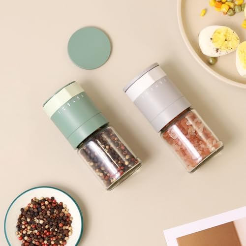 Vucchini External Adjustable Salt and Pepper Grinder Set