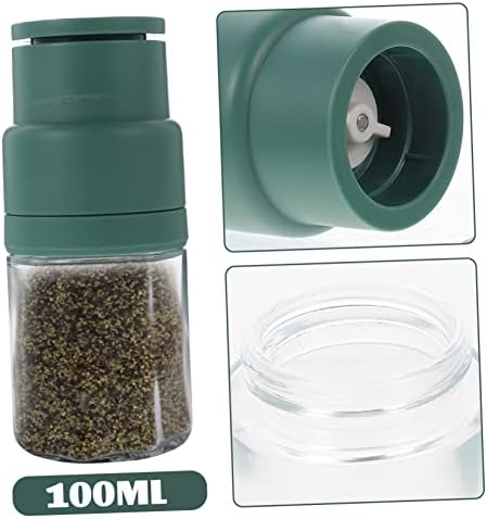 Manual Pepper Mill Set with Salt Pepper Shakers for Home Use