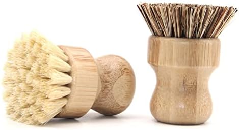 Premium Eco-Friendly Bamboo Dish Brush Set for Kitchen Cleaning