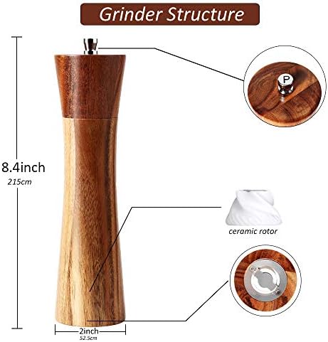 Ouktor Salt Pepper Mill Set