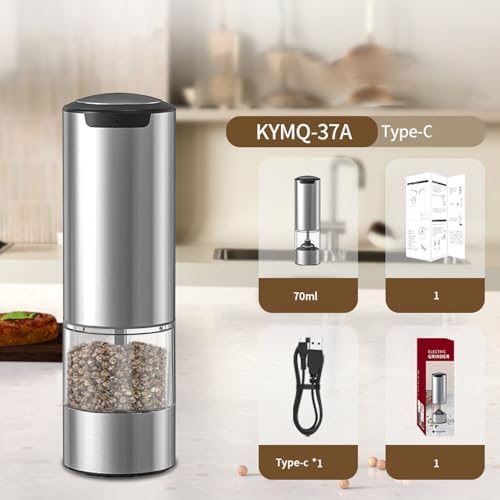 Premium Black Pepper and Salt Grinder Set