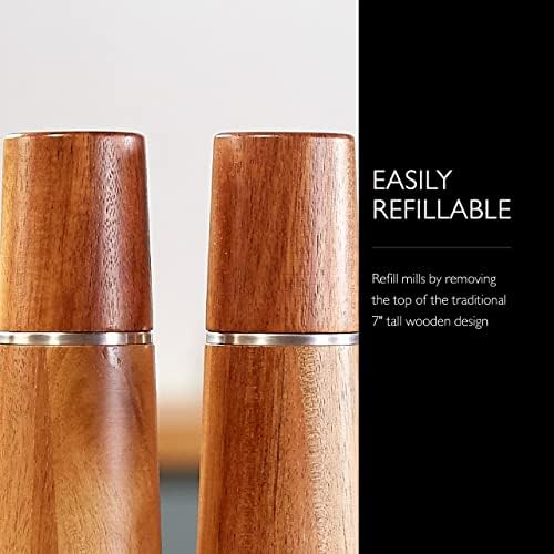 Cole Mason Marlow Wood Salt and Pepper Mill Set