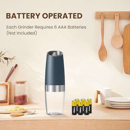 Durable Electric Salt and Pepper Grinder Set with LED Light