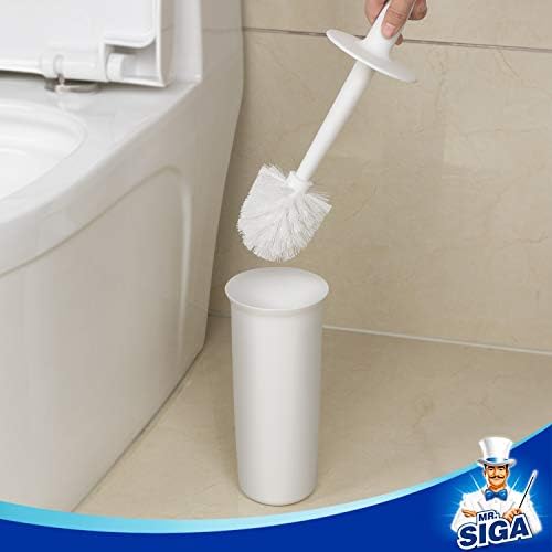 Durable Toilet Bowl Brush Holder Set by MRSIGA