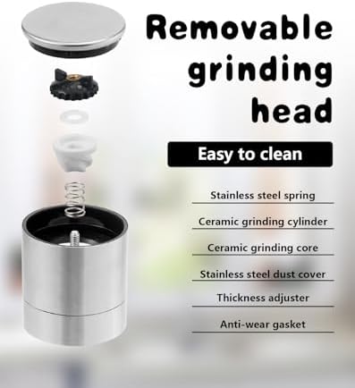 Mini Salt and Pepper grinder Set