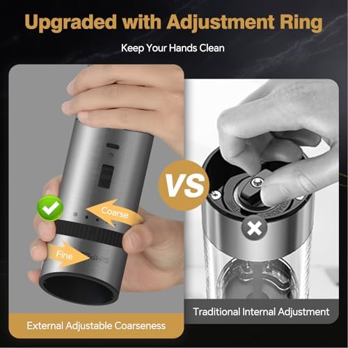 High-Quality Rechargeable Salt Pepper Mill Set Perfect for Cooking Dining Traveling