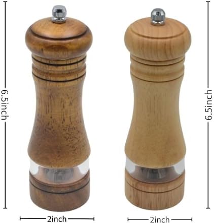 Refillable Durable Salt Pepper Grinder Set