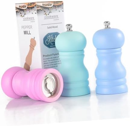 Sturdy Manual Wooden Pepper Salt Mill Experience Fine Grading Taste Unlike ordinary