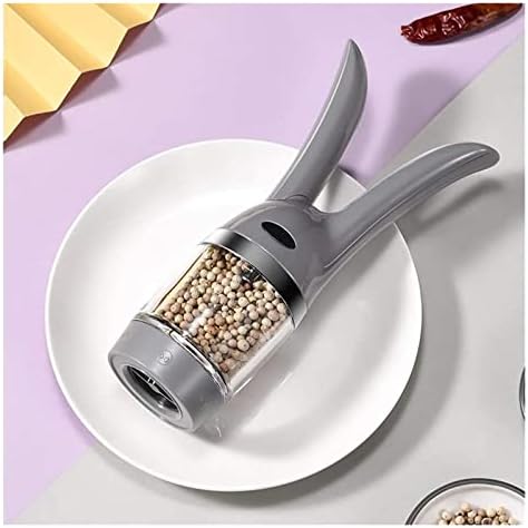 Refillable 2-Piece Pepper Mill Set Salt Pepper Shakers with Creative Design