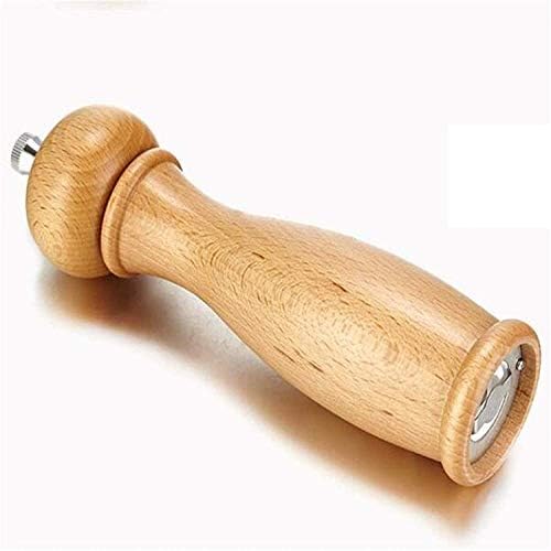 ENTIRELY NATURAL Biodegradable rustic wooden salt and pepper grinder set