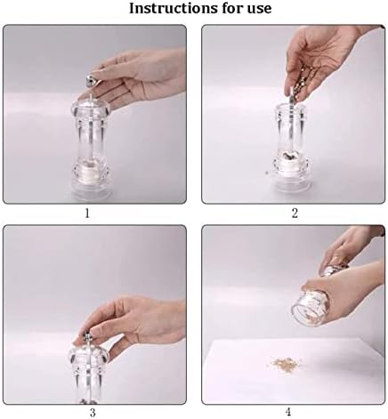 Luxury Salt Pepper Mill Set Adjustable Design