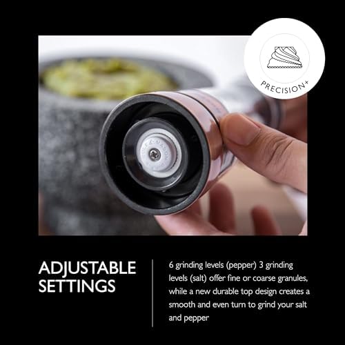 Handcrafted Salt Pepper Grinder Set with Adjustable Settings - Perfect for Home Kitchen