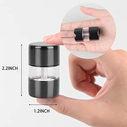 T-mark Premium Salt Pepper Grinder Set - Compact Portable Kitchen Tool