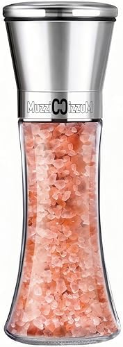 Adjustable Ceramic Salt Pepper Grinder with 68-Ounce Capacity