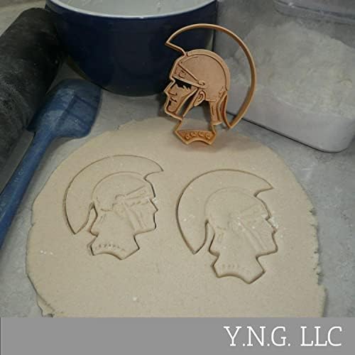 YNGLLC TROJAN HELMET COOKIE CUTTER TRADITIONALStyleDetailed MadeInUSA PR4649Gold