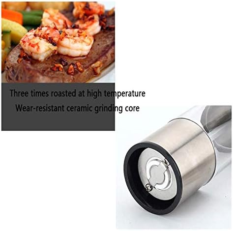 HHWKSJ Stainless Steel Salt and Pepper Mill Set