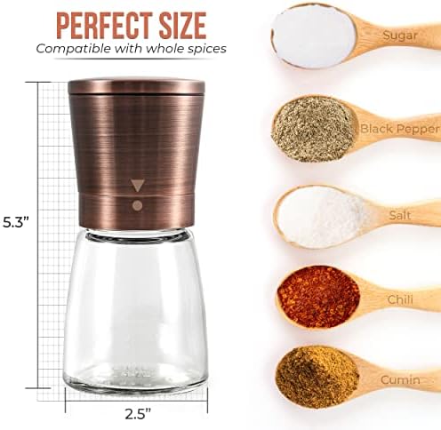 Adjustable Pepper Grinder with Stainless Steel Design for Home Cooking