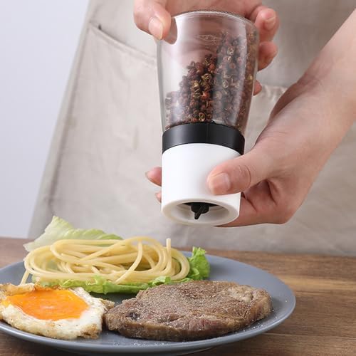 ANDONG 4-Piece Ergonomic Salt Pepper Grinder Set - Adjustable Refillable
