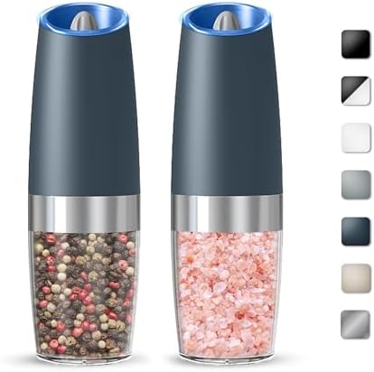 Durable Electric Salt and Pepper Grinder Set with LED Light