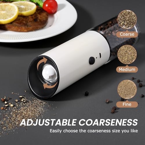 High-Quality Rechargeable Salt Pepper Grinder with LED Light