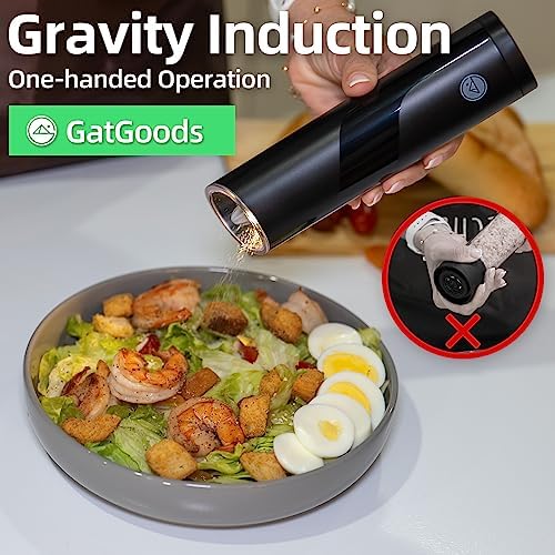 Adjustable Salt and Pepper Grinder with LED Light