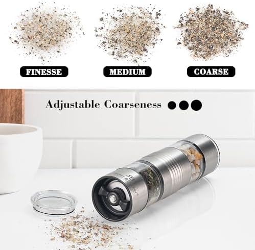 ROMER BECHTEL 2-In-1 Salt Pepper Grinder Set