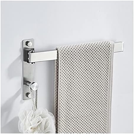 Wall-Mounted Towel Rail Flexible Swivel-rotation Braised Bathroom Towel Holder