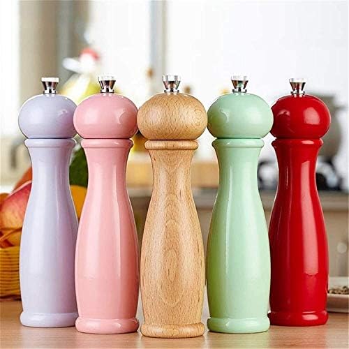 ENTIRELY NATURAL Biodegradable rustic wooden salt and pepper grinder set