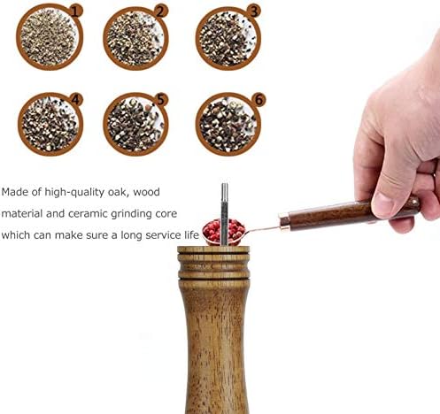 Stylish 10-Inch Wood Pepper Grinder Set
