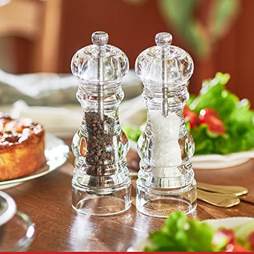 Peugeot Nancy Manual Pepper Mill - Clear Acrylic 35 Inch