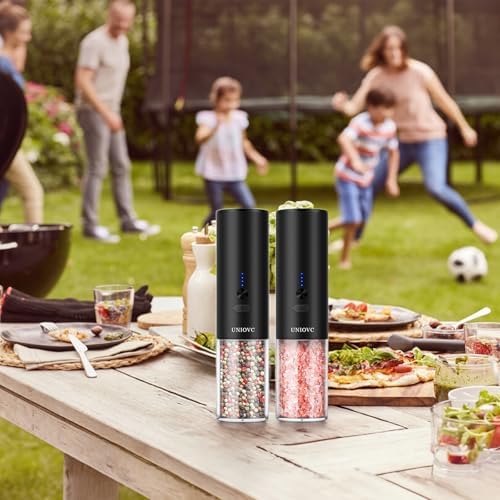 Vivid Salt Pepper Grinder Set with LED Light