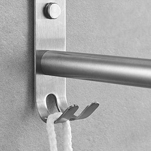 Stainless Steel Wall-Mounted Towel Rail Modern Style 30cm Silver