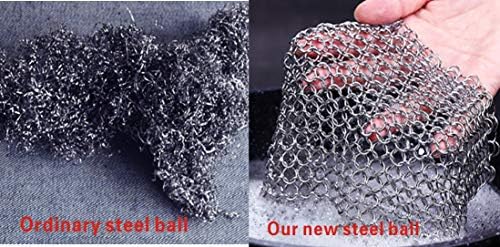 Heavy Duty Stainless Steel Wire Ball Brush with Round Surface Design
