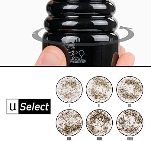 Peugeot Paris USelect Lacquer Salt Pepper Mill Set Black White