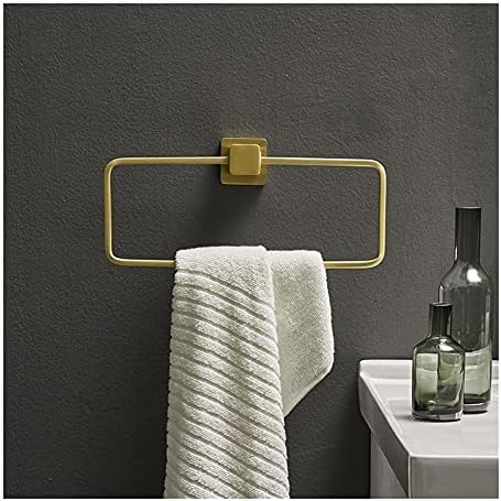 Towel Rail Rack Brushed Gold Bathroom Kitchen Organizer
